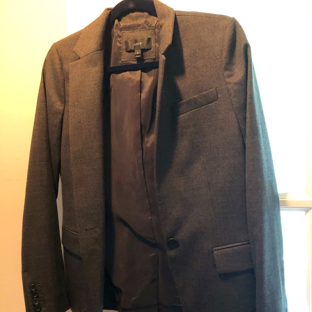 J Crew Dark Grey Blazer